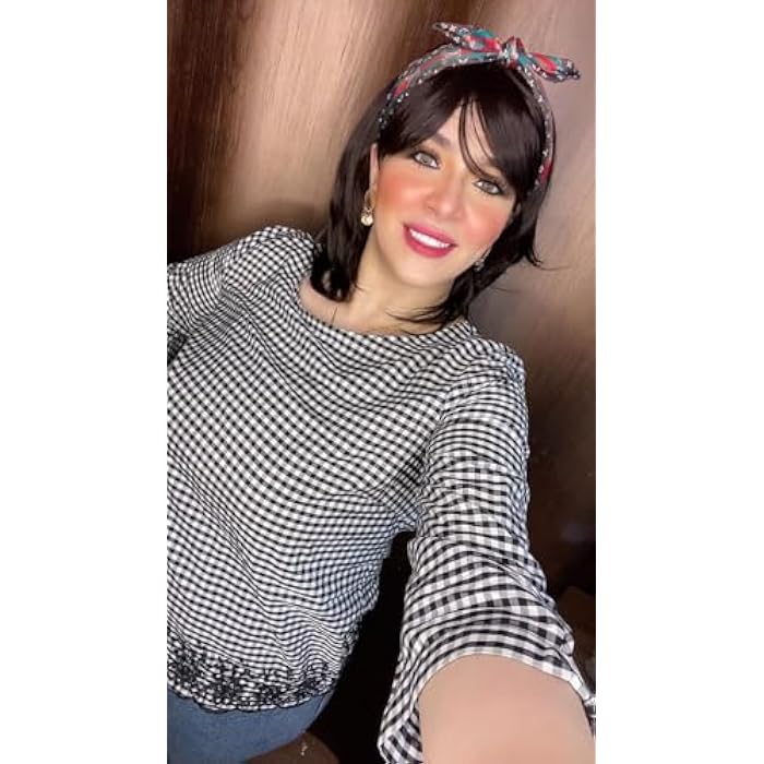 DILLARDS Luxury Black Layered Shoulder Length Wig with Bangs, Natural Straight Style, Heat Resistant Synthetic Hair for Daily Wear and Cosplay - Image 1